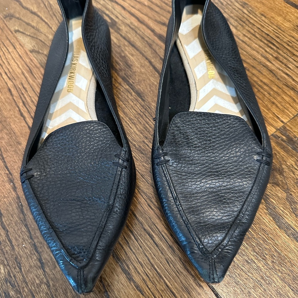 Nicholas Kirkwood Black Leather Loafers